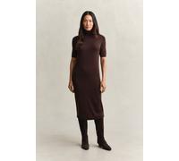 GANT Damen Rollkragenkleid aus Merinowolle (S) DEEP Braun