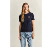 GANT Damen Rope Graphic T-Shirt (M) EVENING Blau
