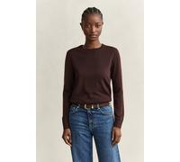 GANT Damen Rundhalspullover aus extrafeiner Merinowolle (XL) DEEP Braun