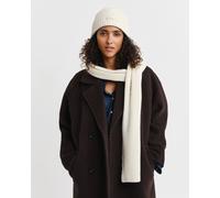 GANT Damen Script Beanie und Schal im Geschenkset (ONE SIZE) CREAM