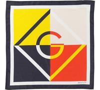 GANT Damen Seidenschal D1. ICON G COLOR BLOCK SILK SCARF, blau, Gr. 50x50 …