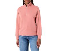 Gant Damen Shield Half-Zip Sweatshirt, Faded Brick, XL EU
