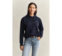 Gant Damen Shield Hoodie Kapuzenpullover, Evening Blue, S EU