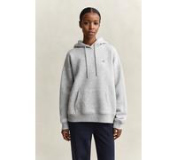 GANT Damen Shield Hoodie (XXL) LIGHT Grau MELANGE