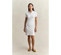 GANT Damen Shield Piqué Polokleid (L) Weiß
