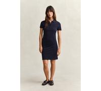 GANT Damen Shield Piqué Polokleid (XS) EVENING Blau