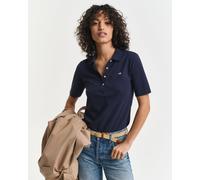 GANT Damen Shield Piqué Poloshirt (XXL) EVENING Blau