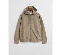 GANT Damen Shield Zip Hoodie Kapuzenpullover, Taupe BEIGE, M