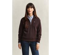 GANT Damen Shield Sweatshirt mit Reißverschlusskragen (XXL) DEEP Braun