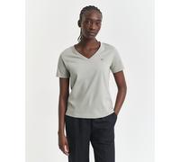 GANT Damen Shield V-Neck T-Shirt (L) FADED SAGE