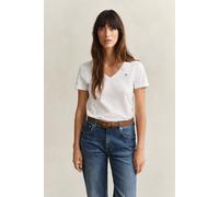 Gant Reg Shield Kurzarm-t-shirt Mit V-ausschnitt