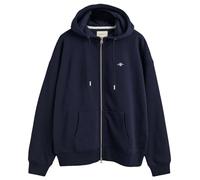 Gant Damen Shield Zip Hoodie Kapuzenpullover, Evening Blue, M EU