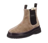 GANT Chelseaboots Sistown Damen Veloursleder Plateausohle Beige Gr. 37