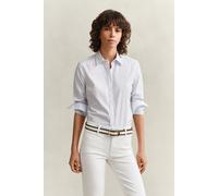 GANT Damen Slim Fit Popeline Bluse mit Streifen (42) LIGHT Blau