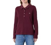 Gant Longsleeve mit Umlegekragen in Bordeaux, Größe M
