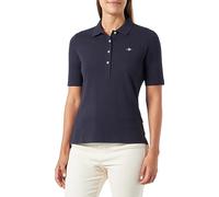 GANT Damen Slim Shield Pique POLOSHIRT SCHMALE PASSFORM, Evening Blue, M EU