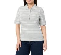 GANT Damen Slim Stripe Shield SS Pique Polo Polohemd, Light Grey Melange, X-Small