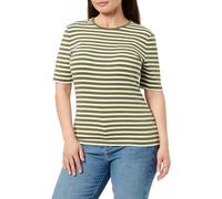 Gant Damen Slim Striped 1X1 Ribbed SS T-Shirt 4203493, Moss Green,M