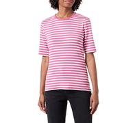 Gant Damen Slim Striped 1x1 Ribbed T-Shirt, Dark Lavender, M EU
