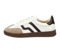 GANT Damen Sneaker - CUZIMA, Leder, Schnürschuh, Turnschuh, Low Weiß/Dunkelbraun / EUR 39 39 Weiß