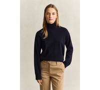 GANT Damen Stehkragenpullover aus feiner Lambswool (XXL) EVENING Blau