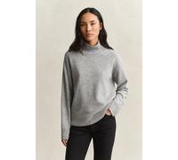 GANT Damen Stehkragenpullover aus feiner Lambswool (XXL) Grau MELANGE
