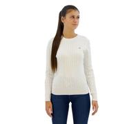 Gant Damen Stretch Cotton Cable C-Neck Pullover, Eggshell, XL EU
