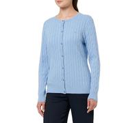 Gant Damen Stretch Cotton Cable Cardigan Strickjacke, Clear Sky, XL EU