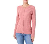 GANT Damen Stretch Cotton Cable Cardigan Strickjacke, Faded Brick, L