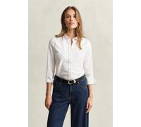 GANT Damen Stretch Oxford-Bluse (44) Weiß