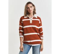 GANT Damen Strick Rugger mit Streifen (XXL) RUSTY Braun