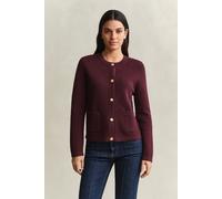 GANT - Strickjacke aus Baumwolle darkened wine - Gr. - XL