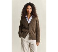 GANT Damen Strickjacke aus Wollmix mit Noppenstruktur (M) CARAMEL Braun