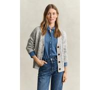 GANT Damen Strickjacke aus Wollmix mit Noppenstruktur (M) CREAM