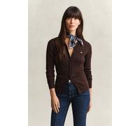 Gant Damen Stretch Cotton Cable Cardigan Pullover, Deep Brown, M EU