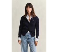 GANT Damen Strickjacke mit Zopfmuster (XXL) EVENING Blau