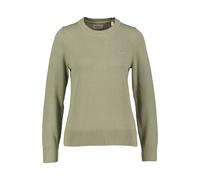Gant Damen Strickpullover aus Bio-Baumwolle Regular Fit, grün, Gr. L
