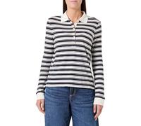 Gant Damen Poloshirt aus Baumwolle und Modal langarm, creme, Gr. XL