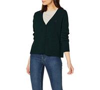 GANT Damen Superfine Lambswool Cardigan Strickjacke, per Pack Grün (Tartan Green 374), Medium (Herstellergröße: M)