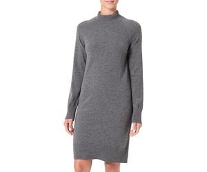 Gant Damen Superfine Lambswool Knit Dress Kleid, Charcoal Melange, S EU