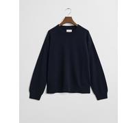 GANT Damen Superfine Lambswool Rundhalspullover (M) EVENING Blau