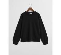 GANT Damen Superfine Lambswool Rundhalspullover (S) Schwarz