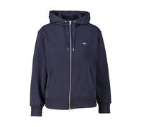 Gant Damen Shield Zip Hoodie Kapuzenpullover, Evening Blue, L EU