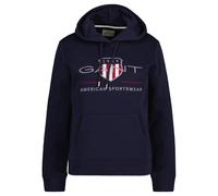 GANT Damen Sweatshirt - REGULAR ARCHIVE SHIELD HOODIE, Kapuzen-Pullover, Logo Blau / S S Blau