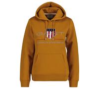 GANT Damen Sweatshirt - REGULAR ARCHIVE SHIELD HOODIE, Kapuzen-Pullover, Logo Braun L