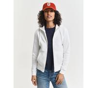 GANT Damen Tonal Shield Sweatjacke (S) EGGSHELL