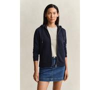 GANT Damen Tonal Shield Sweatjacke (XS) EVENING Blau
