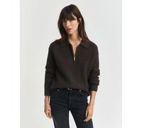 GANT Damen Troyer aus strukturierter Baumwolle (XXL) DARK MOSS Grün