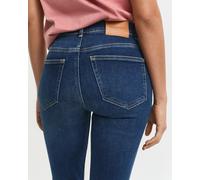 GANT Damen Verkürzte Slim Fit Jeans (34) DARK Blau BROKEN IN