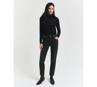 GANT Damen Verkürzte Slim Fit Jeans in Schwarz (29) Schwarz WORN IN